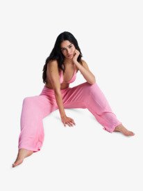 3 Along The Sunset - Pantalon l&eacute;ger pour Femme Rose ERJX603509 Roxy