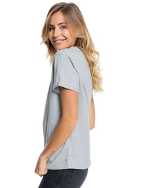 1 Epic Afternoon - Organic T-Shirt for Women Grey ERJZT05122 Roxy