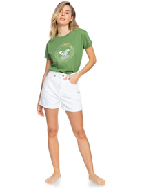 2 Epic Afternoon - Camiseta con tejido orgánico para Mujer Verde ERJZT05123 Roxy