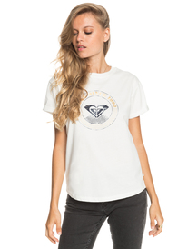 1 Epic Afternoon - Camiseta con tejido orgánico para Mujer Blanco ERJZT05123 Roxy