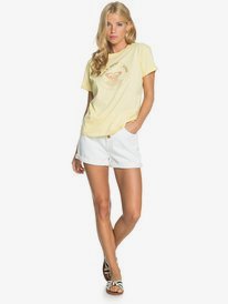 2 Epic Afternoon - Nachhaltiges T-Shirt für Frauen Gelb ERJZT05123 Roxy