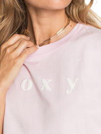 1 Epic Afternoon Word A - Camiseta con tejido orgánico para Mujer Rosa ERJZT05151 Roxy