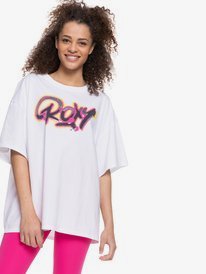 0 Kelia Fly Girl - Oversized T-shirt voor Dames White ERJZT05300 Roxy