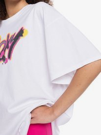 3 Kelia Fly Girl - Oversized T-shirt voor Dames White ERJZT05300 Roxy