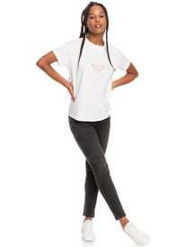3 Epic Afternoon - Short Sleeve T-Shirt for Women White ERJZT05323 Roxy