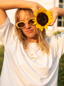 0 Easy And Basic - Maglietta a maniche corte da Donna White ERJZT05325 Roxy