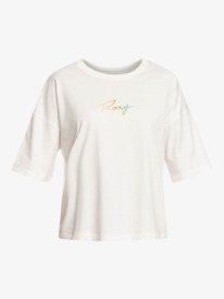 8 Easy And Basic - Maglietta a maniche corte da Donna White ERJZT05325 Roxy