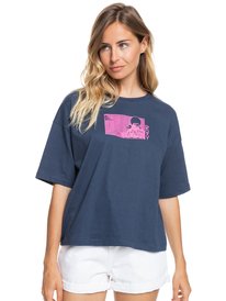 0 Easy And Basic - T-shirt manches courtes pour Femme Bleu ERJZT05326 Roxy