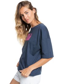 1 Easy And Basic - T-shirt manches courtes pour Femme Bleu ERJZT05326 Roxy