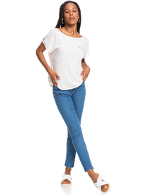 6 Women - T-Shirt für Frauen Weiss ERJZT05327 Roxy