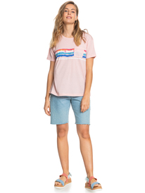 3 Palm trees And Coconuts - Short Sleeve T-Shirt for Women Pink ERJZT05329 Roxy