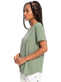 1 Oceanaholic - T-shirt manches courtes pour Femme Vert ERJZT05354 Roxy