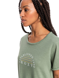 2 Oceanaholic - T-shirt manches courtes pour Femme Vert ERJZT05354 Roxy