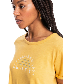 2 Oceanaholic - T-shirt manches courtes pour Femme Jaune ERJZT05354 Roxy