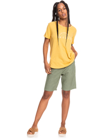3 Oceanaholic - T-shirt manches courtes pour Femme Jaune ERJZT05354 Roxy