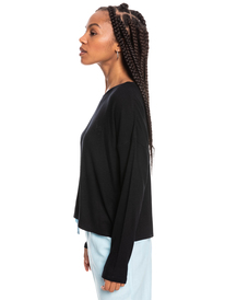 1 Not Before Coffee - Longsleeve für Frauen Schwarz ERJZT05361 Roxy
