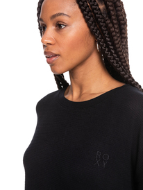 2 Not Before Coffee - Longsleeve für Frauen Schwarz ERJZT05361 Roxy