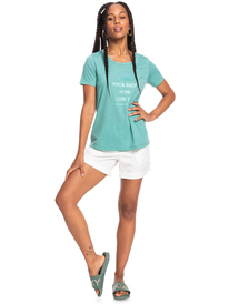 3 Chasing The Swell - Short Sleeve T-Shirt for Women Blue ERJZT05363 Roxy