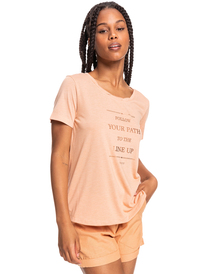 0 Chasing The Swell - Short Sleeve T-Shirt for Women Brown ERJZT05363 Roxy
