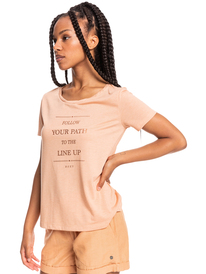 1 Chasing The Swell - Short Sleeve T-Shirt for Women Brown ERJZT05363 Roxy