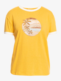 7 Bailing Dream - Organic Ringer T-Shirt for Women  ERJZT05421 Roxy