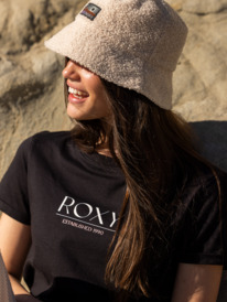 2 Noon Ocean - Camiseta Orgánica para Mujer Negro ERJZT05424 Roxy