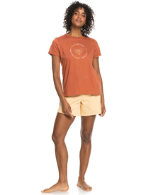 3 Noon Ocean - Camiseta Orgánica para Mujer Marron ERJZT05425 Roxy