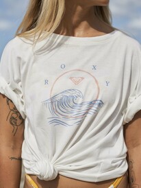 0 Wave Day - Bio-T-Shirt für Frauen Weiss ERJZT05426 Roxy