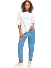5 Wave Day - Bio-T-Shirt für Frauen Weiss ERJZT05426 Roxy