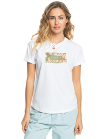 0 Sparkle Evening Flowers Square - T-shirt à manches courtes pour Femme Blanc ERJZT05447 Roxy