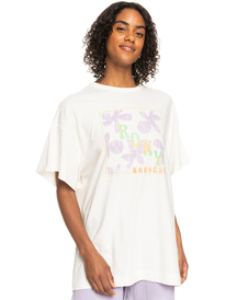 0 Sweet Flowers - Oversize Boyfriend-T-Shirt für Frauen Weiss ERJZT05469 Roxy