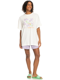 3 Sweet Flowers - Oversize Boyfriend-T-Shirt für Frauen Weiss ERJZT05469 Roxy