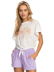 0 We Go To The Sea - Kürzeres T-Shirt für Frauen Weiss ERJZT05470 Roxy