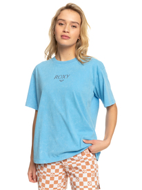 0 Moonlight Sunset A - Oversized Boyfriend T-Shirt voor Dames Blue ERJZT05480 Roxy