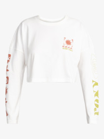 11 Desire To Love A - T-shirt met Lange Mouwen voor Dames White ERJZT05571 Roxy