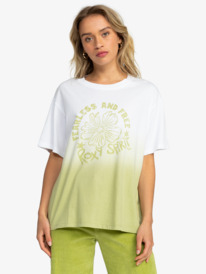 0 You Told Me A - Oversized T-Shirt for Women Green ERJZT05594 Roxy