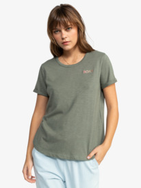 0 Saturdaze - T-Shirt à manches courtes pour Femme Vert ERJZT05731 Roxy
