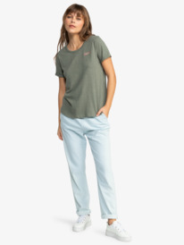 3 Saturdaze - T-Shirt à manches courtes pour Femme Vert ERJZT05731 Roxy