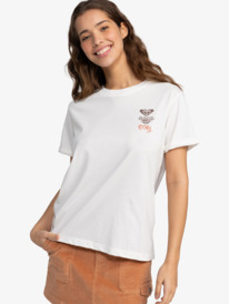 0 Noon Ocean Art - T-shirt met Korte mouw voor Dames White ERJZT05819 Roxy