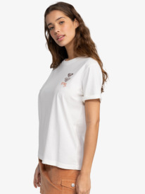 1 Noon Ocean Art - T-shirt met Korte mouw voor Dames White ERJZT05819 Roxy