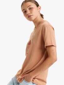 1 Summer Fun - T-shirt met Korte mouw voor Dames Brown ERJZT05825 Roxy