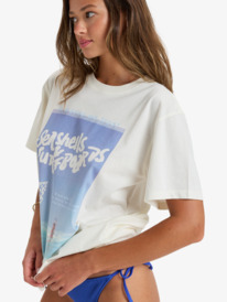 1 Hangloose The Sky - T-shirt met Korte mouw voor Dames White ERJZT05903 Roxy