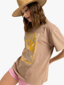 1 Sunnyoversize - T-shirt met Korte mouw voor Dames Brown ERJZT05906 Roxy