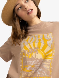 2 Sunnyoversize - T-shirt met Korte mouw voor Dames Brown ERJZT05906 Roxy