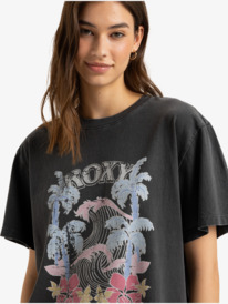 4 Sunnyoversize - Camiseta de manga corta para Mujer Negro ERJZT05908 Roxy