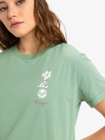 2 Oceanregular Art - T-shirt met Korte mouw voor Dames Green ERJZT05910 Roxy