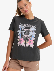 0 Oceanregular Poster - Camiseta de manga corta para Mujer Negro ERJZT05911 Roxy