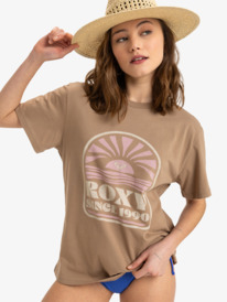 0 Hangloose Poster - Short Sleeves T-Shirt for Women Brown ERJZT05912 Roxy