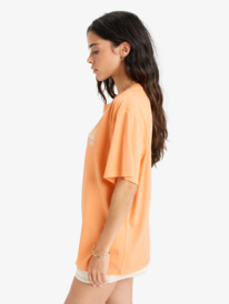 1 Sunnyoversize Enzyme Wash - Camiseta de manga corta serigrafiada para Mujer Naranja ERJZT05966 Roxy