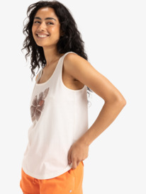 1 Surfclassic Organic - Camiseta sin Mangas para Mujer Blanco ERJZT05970 Roxy